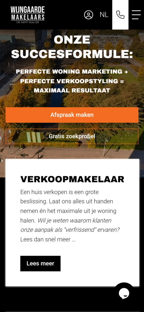 wijngaardemakelaars.nl iPhone 12 Pro - Kolibri