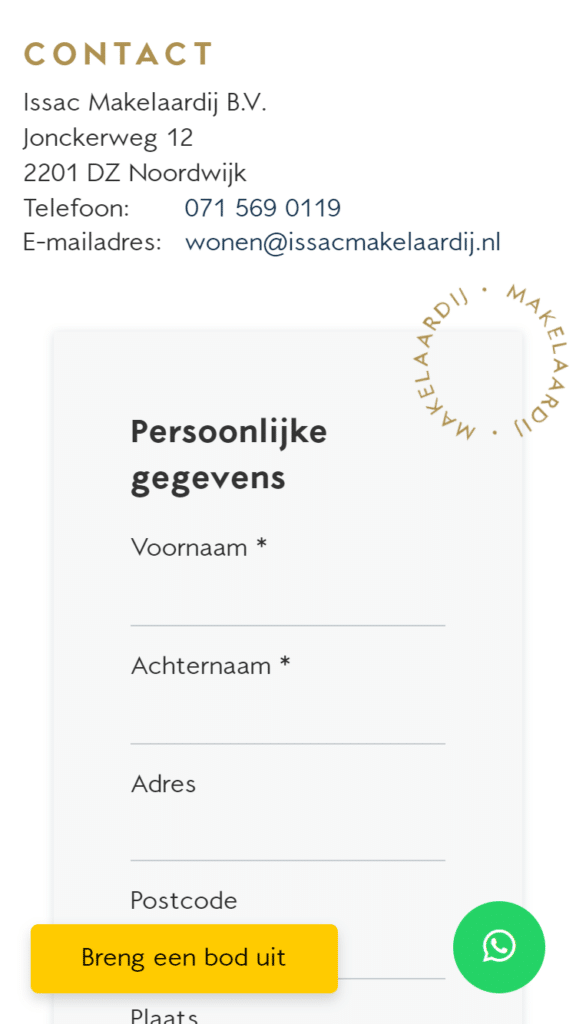 www.issacmakelaardij.nl 8 ae76 contact contact met issac makelaardij noordwijk aan en verkoopmakelaariPhone SE - Kolibri