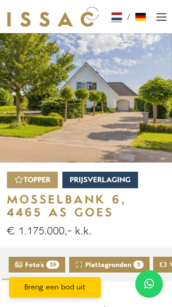 www.issacmakelaardij.nl woningaanbod koop goes mosselbank 6 forsaleorrent0take9iPhone SE - Kolibri
